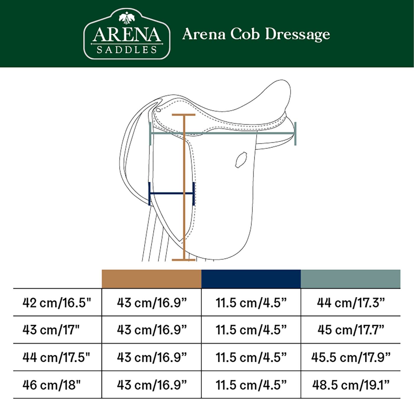 Arena Cob Dressage saddle